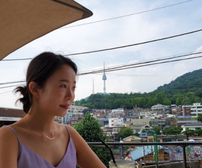 박은영, 한껏 꾸미고 남편과 데이트 "눈앞에 남편"[SHOT!]