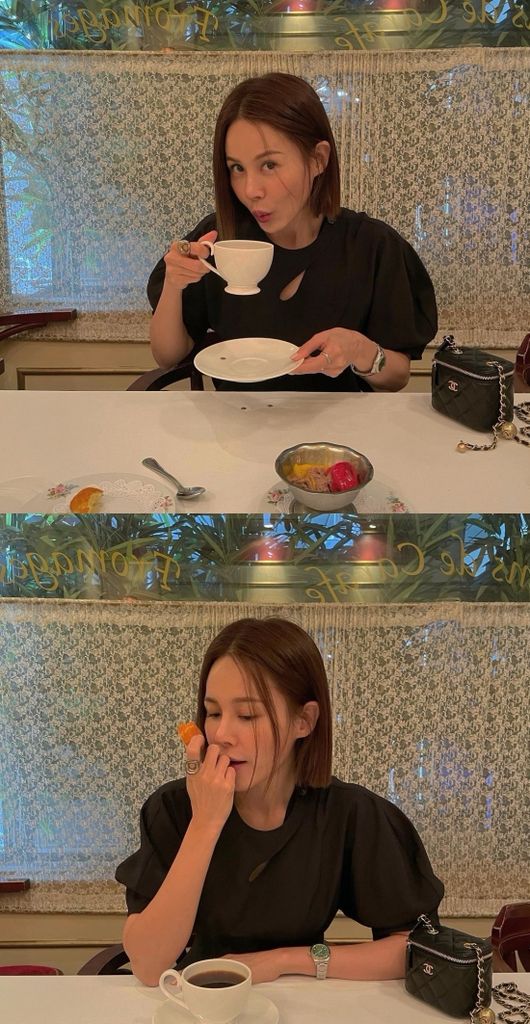 아이비, 명품백과 함께 우아한 티타임 “샤X 선물 받은 여자”