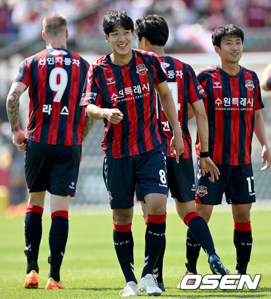 ‘추가시간 쐐기골 폭발’ 제주, 수원FC에 통쾌한 3-1 대역전승 [오!쎈 수원]