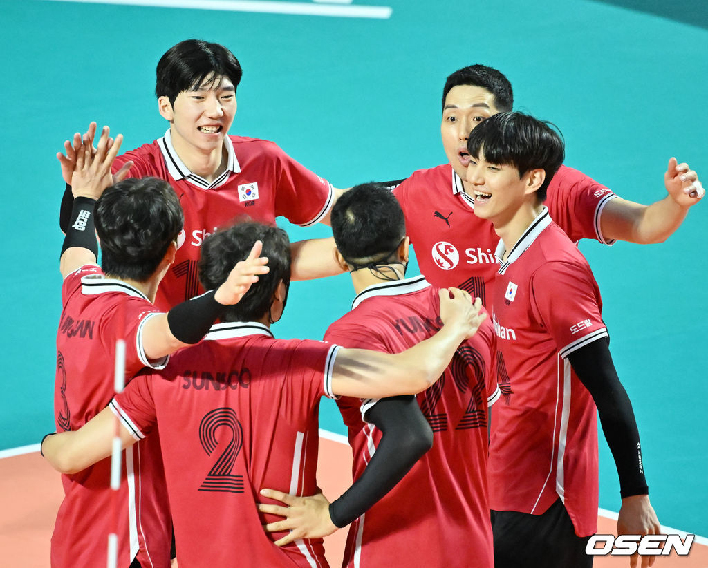 [사진]체코를 상대로 리드하는 한국