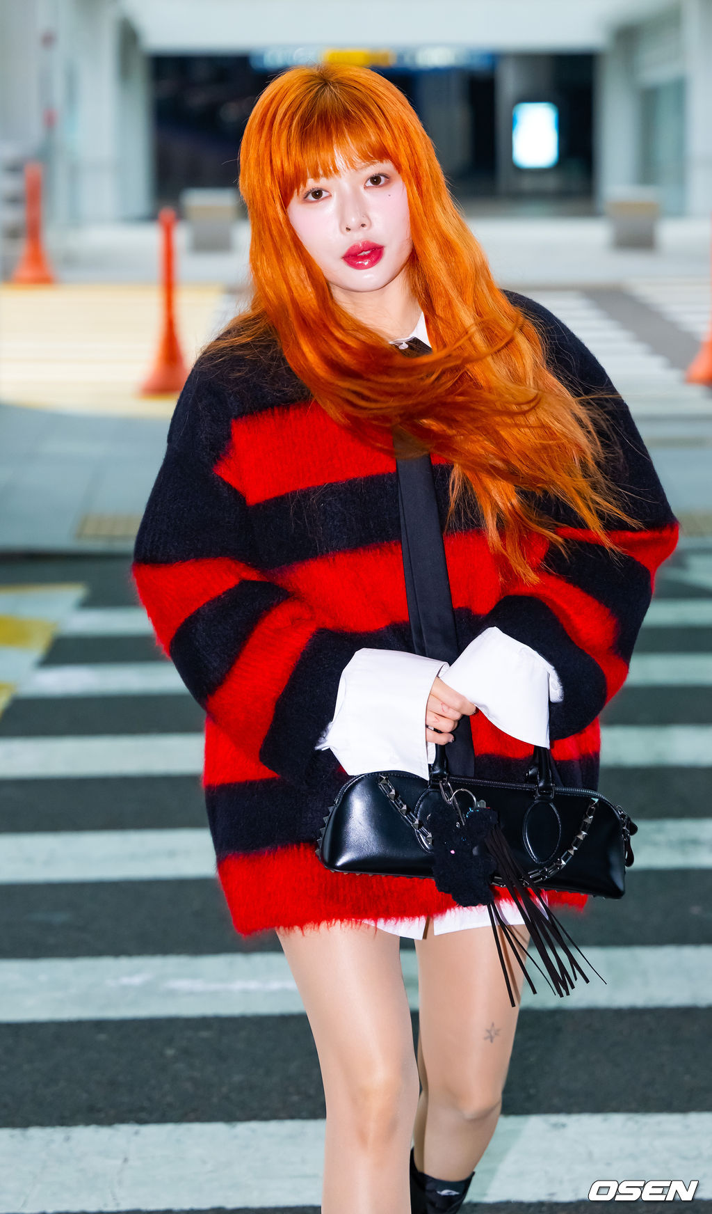 [사진]현아,시선 강탈 오렌지 헤어컬러