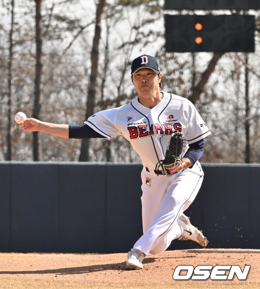 'ERA 12.38→1군 말소' 사이드암 , 한화 상대 5이닝 무사사구 무실점 쾌투 [오!쎈 퓨처스]
