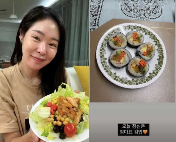 ‘2세 준비’ 미자, 점심은 겨우 김밥 5알? 몸매 관리에 ♥김태현 걱정할 듯