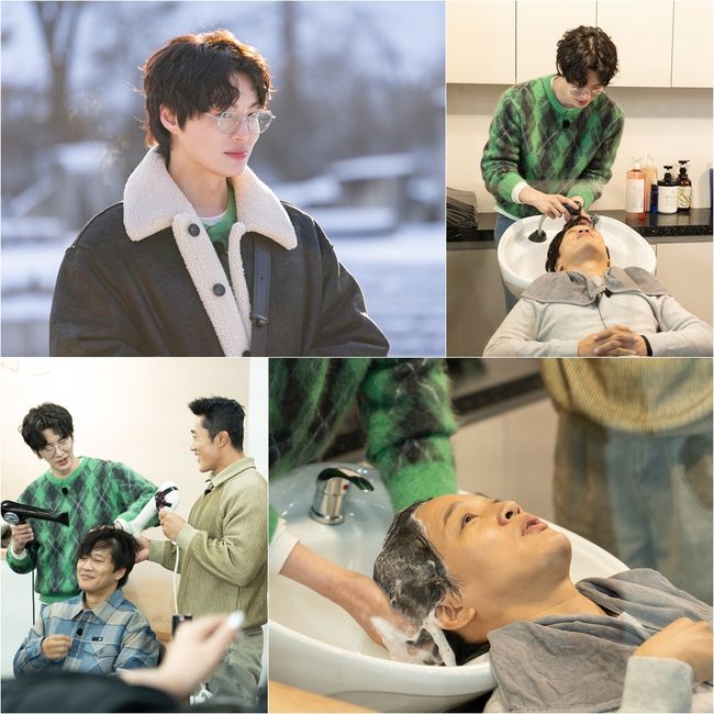 안재현, 미용실 직원됐다..업무는 연예인들 머리 감겨주기(‘핸썸가이즈’)