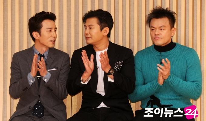 [포토]유희열-양현석-박진영, K팝스타5의 수다 3형제~