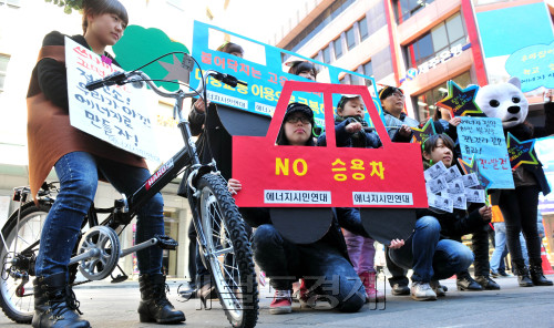 <포토뉴스>고유가시대, 기름 아끼자구요~