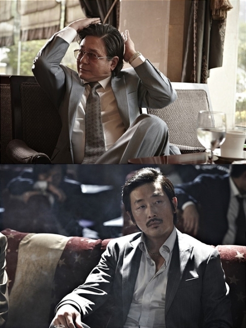 영화 ‘범죄와의 전쟁’ 배우 최민식과 하정우 “살아있네”