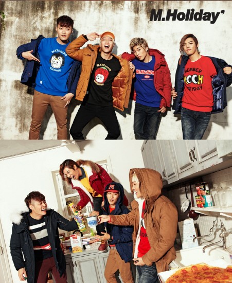 힙합그룹 M.I.B, 의류브랜드 ‘엠할리데이’ 모델 됐다