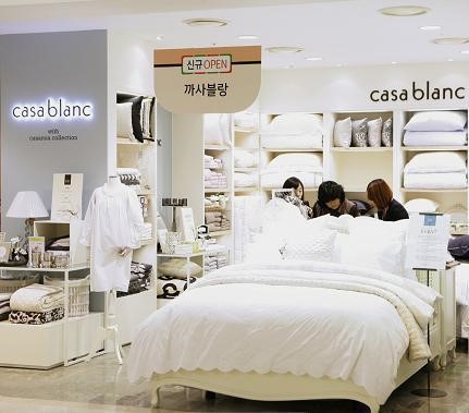 까사미아 혼수침구 ‘까사블랑’ 현대백화점 입점