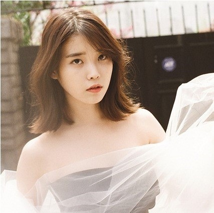 아이유 ‘꽃갈피’ 앨범 재킷서 시스루 드레스 “소녀에서 여인으로”