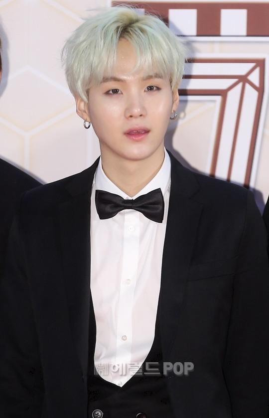 [포토]방탄소년단 슈가, 톡톡튀는 헤어컬러