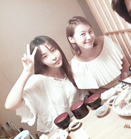 절친 미녀들..정유미x유인영, 눈호강 투샷