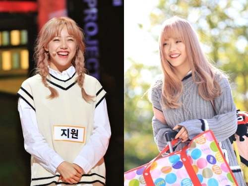 모태 러블리…더유닛 굿데이 지원, 눈웃음 요정 떴습니다