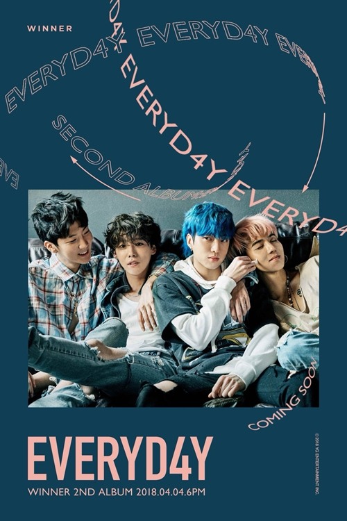 위너, 정규 2집 앨범명은 EVERYD4Y…티저포스터 공개