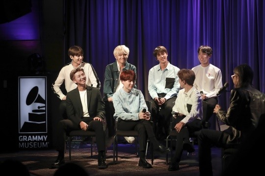 방탄소년단, 美 ‘그래미 뮤지엄’ 초청 팬들과의 대화 참석..한국 가수 최초