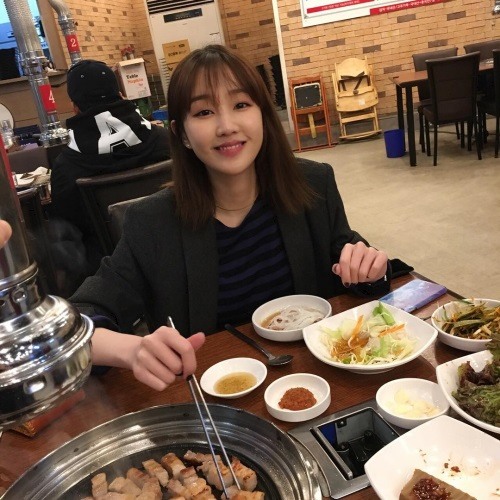 너무 추워서 삼겹살 박보람, 고기 앞에서 감출 수 없는 미소