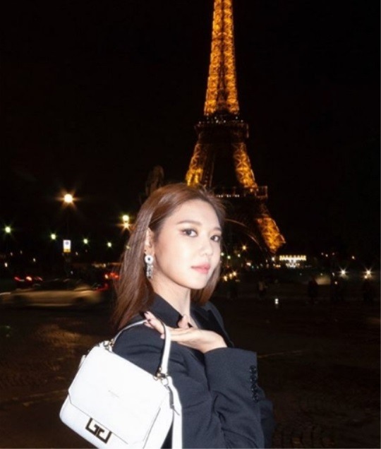 소녀시대 수영, 파리 사로잡은 미모..화려함의 정석