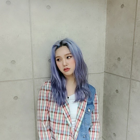 오마이걸 미미, 신비로운 보라 헤어..몽환美 뿜뿜