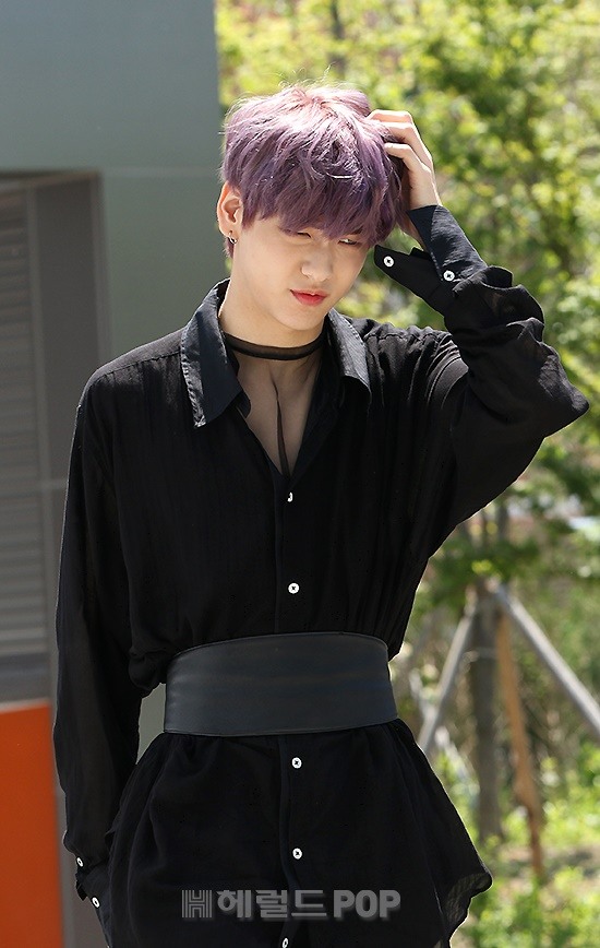 [포토]TXT 수빈, 빛나는 보라빛 헤어