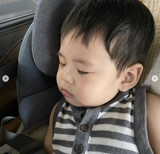 강경준♥장신영 막내, 벌써 롱다리+풍성 속눈썹..아기천사 따로 없네