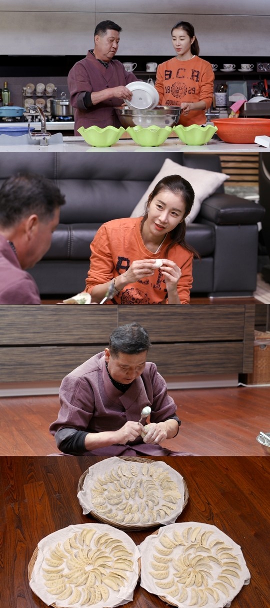 편스토랑 한다감-아버지, 만두 200개 만들기 도전..이연복 셰프도 감탄