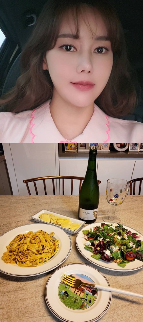 박연수, 혼술도 고급스럽게 저녁 다 먹이구 나만의 시간
