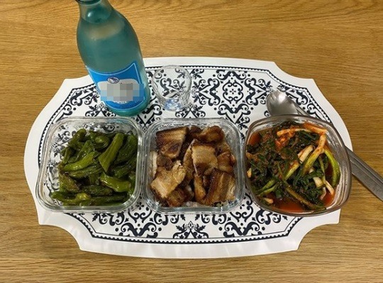 윤세아, 삽겹살+소주 제대로 된 술상..이것이 사는 맛이로구나