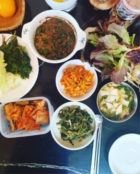 김현숙, 친정엄마 표 건강한 집밥..보기만 해도 구수한 식탁