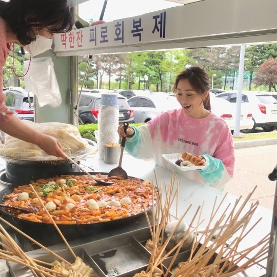 오나라, 염정아 분식차 선물에 감동..그대는 나의 비타민