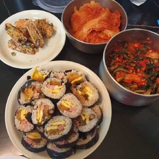 11kg 감량 김현숙, 아들 위해 아침부터 준비한 김밥..엄마의 정성