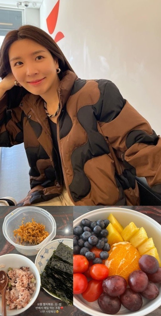 [팝업★]함연지, 재벌가답지 않은 소탈한 밥+김+멸치볶음 밥상..과일은 풍족(종합)