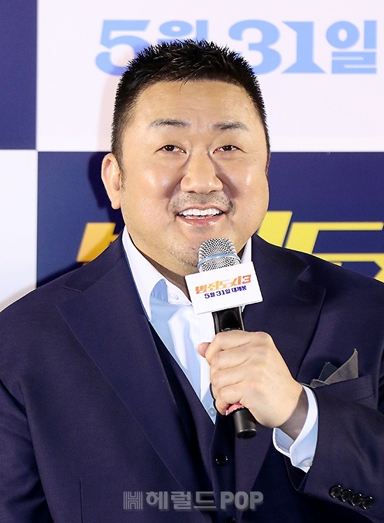 [포토]마동석, 마블리의 꽃미소