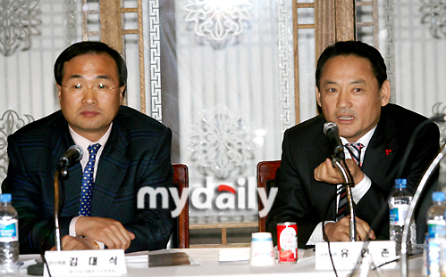 [MD포토] 유인촌, 인수위 위원자격으로 식객 촬영장 방문