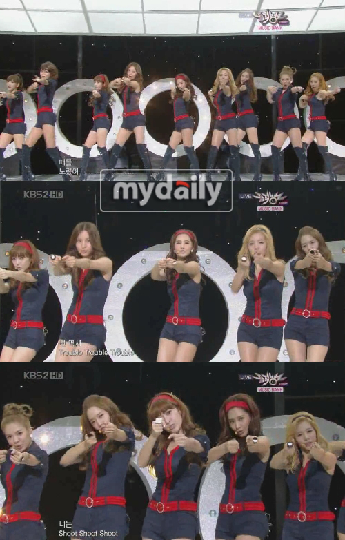 소녀시대, 활 쏘는 사랑스런 스파이로 변신…신곡 ‘훗’ 첫무대