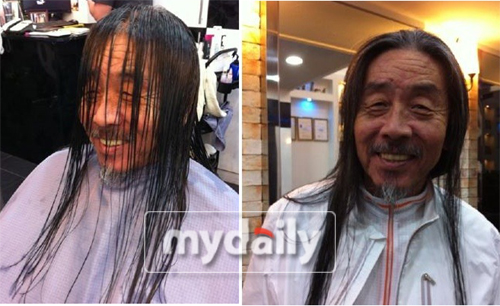 이외수 미용실 전후 사진 공개, 머리 하셨나요…