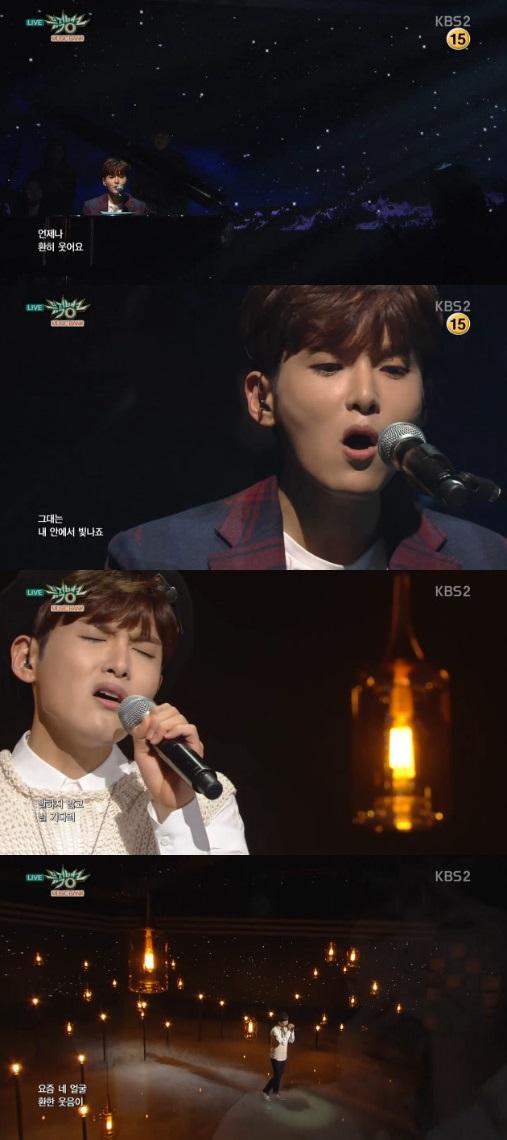 뮤직뱅크 려욱, 뛰어난 가창력에 피아노 연주까지