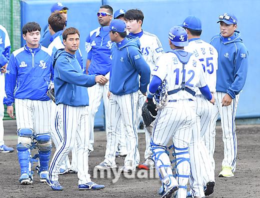 [MD포토] 삼성 'KIA에 7-1 승리'