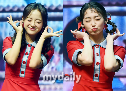 구구단 강미나, 애교의 끝을 보여주다 세정보다 내가 애교왕 [MD동영상]