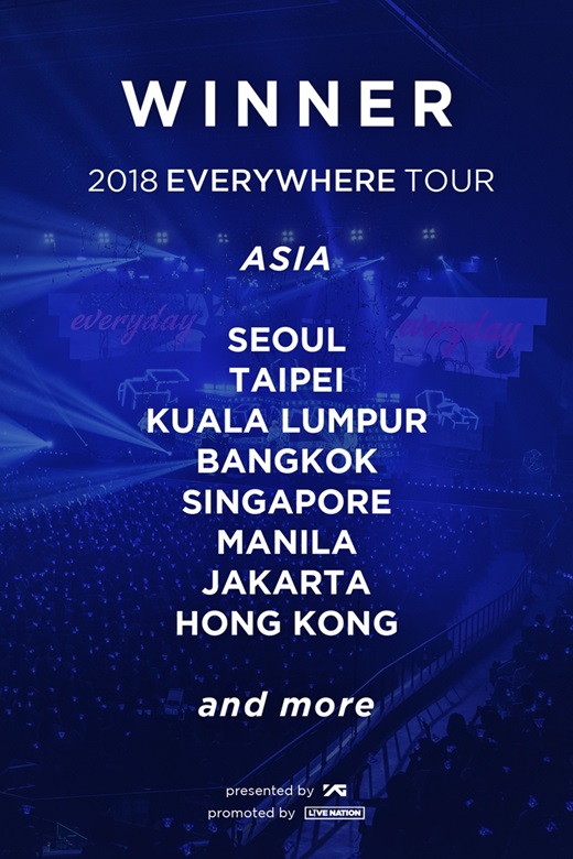 위너, 8월 19일 서울 콘서트 개최! 해외 투어 시작!