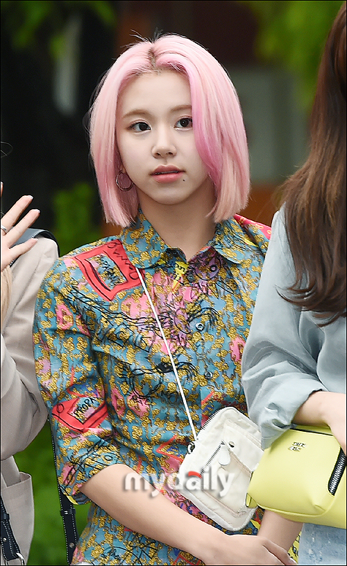 [MD포토] 트와이스 채영, 매력적인 핑크헤어