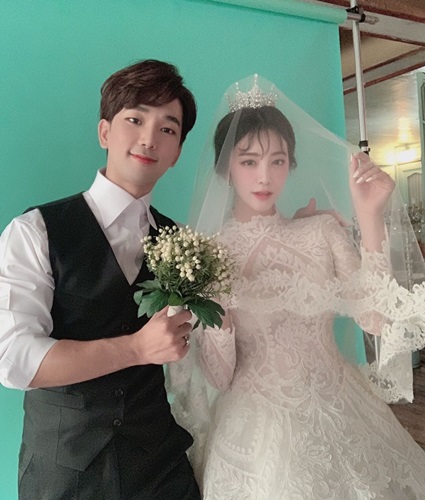 결혼식만 남았다…지오♥ 최예슬, 인형 같은 웨딩드레스 자태