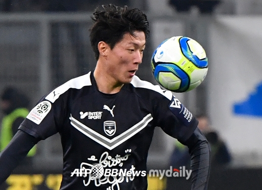 황의조 후반 교체출전 보르도, 스트라스부르에 0-1 패배