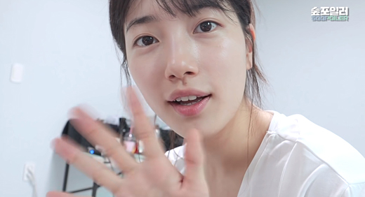 얼굴 너무 부었다…수지, 충격적 투명피부+청순미모 일상 브이로그