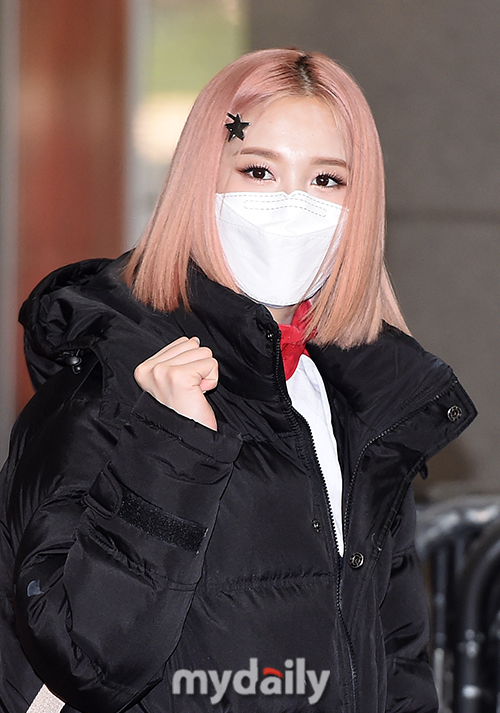 [MD포토] 스테이씨 재이 힘찬 파이팅