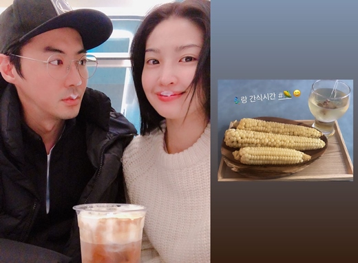 류이서, ♥전진과 알콩달콩 간식시간…옥수수에 차 한잔