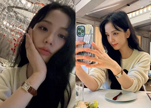 블랙핑크 지수, 잔뜩 눌린 헤어에도…미모 타격 제로