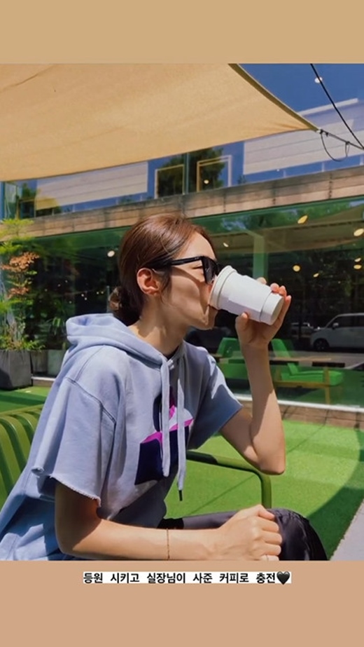 임창정♥ 서하얀, 아들 등원 마친 워킹맘 커피로 충천