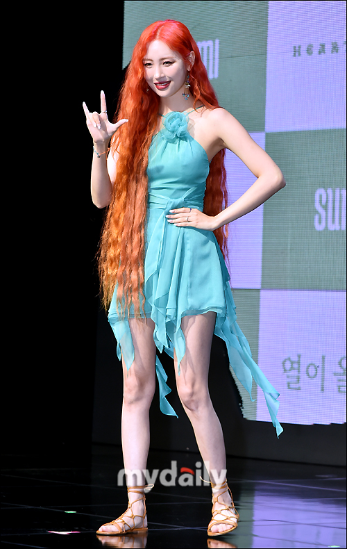 컴백 선미, 열이 올라요 포인트 안무에 시선집중! [MD움짤]