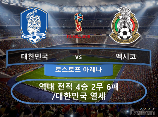 '축구팬 희소식' 월드컵 멕시코전 시간 변경