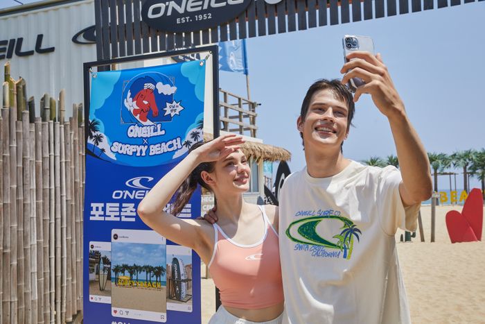 스포츠웨어 오닐, 양양 서피비치에 포토존 조성